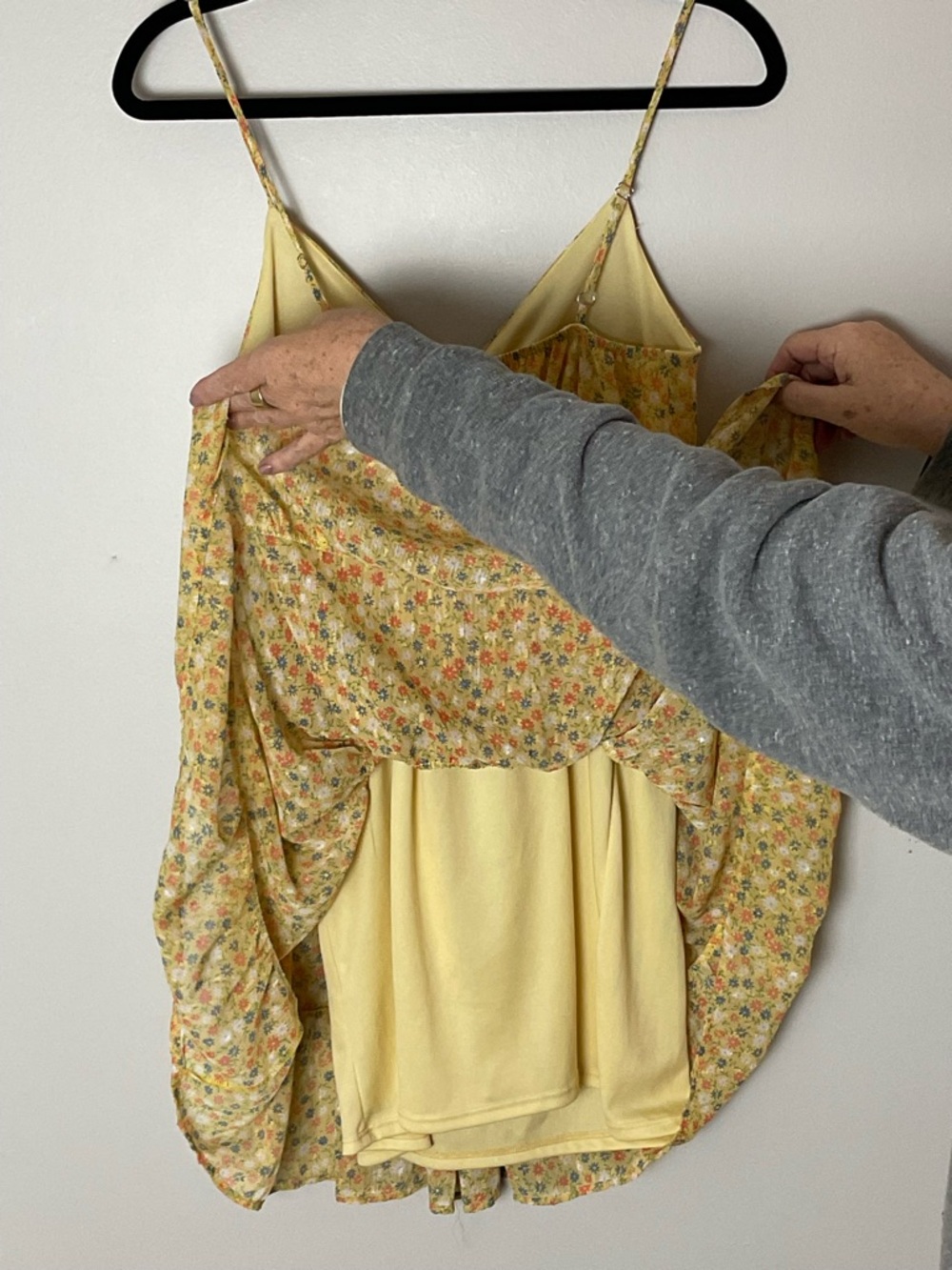 Altar'd State Yellow Floral Festival Flowy Western Cottagecore Sundress - Picture 8 of 9
